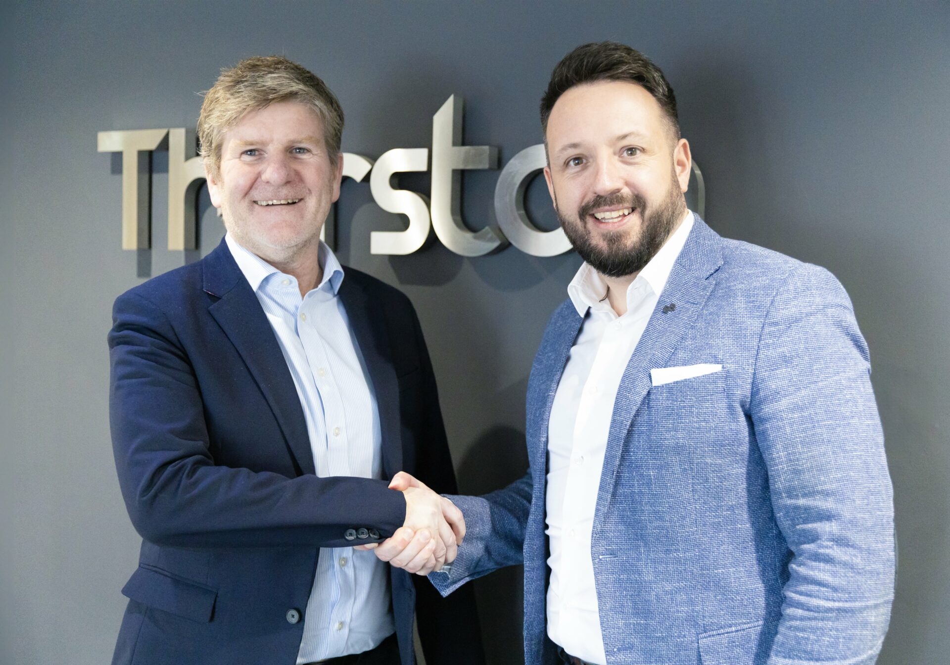 Paul Tierney pictured with Matt Goff, joins UK modular construction company Thurston Group